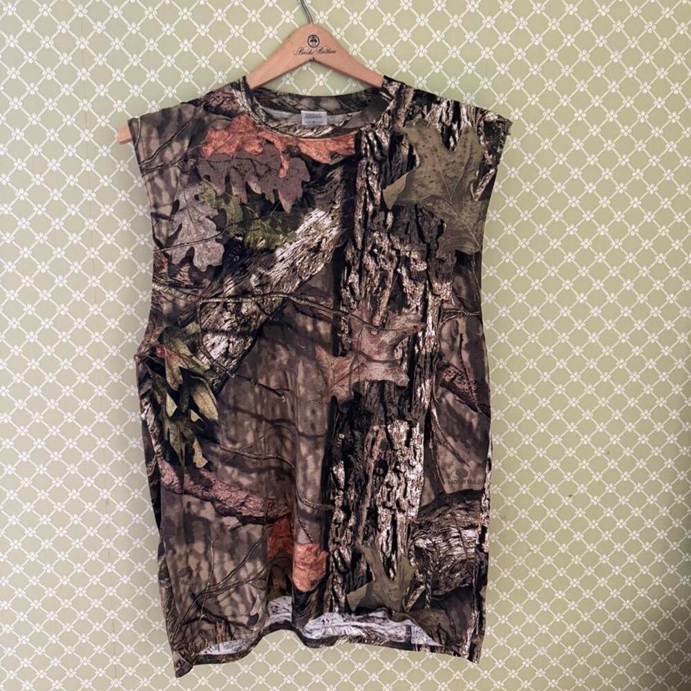 Vintage mossy oak realtree camo tank top